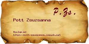 Pott Zsuzsanna névjegykártya